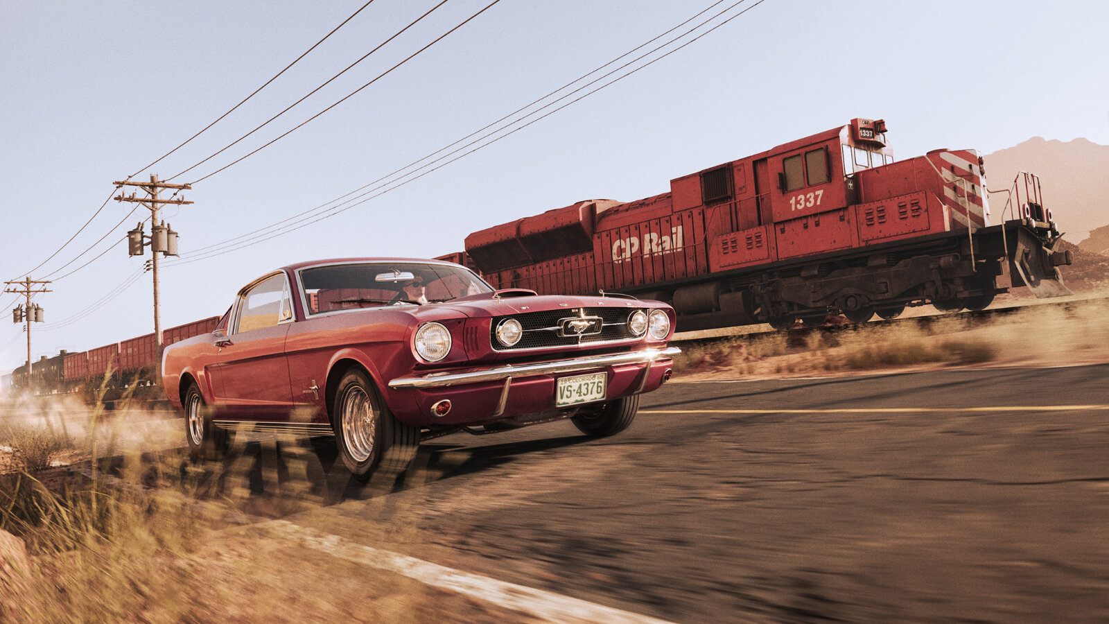 Ford Mustang в идеальных декорациях. Фото(рендер)пост