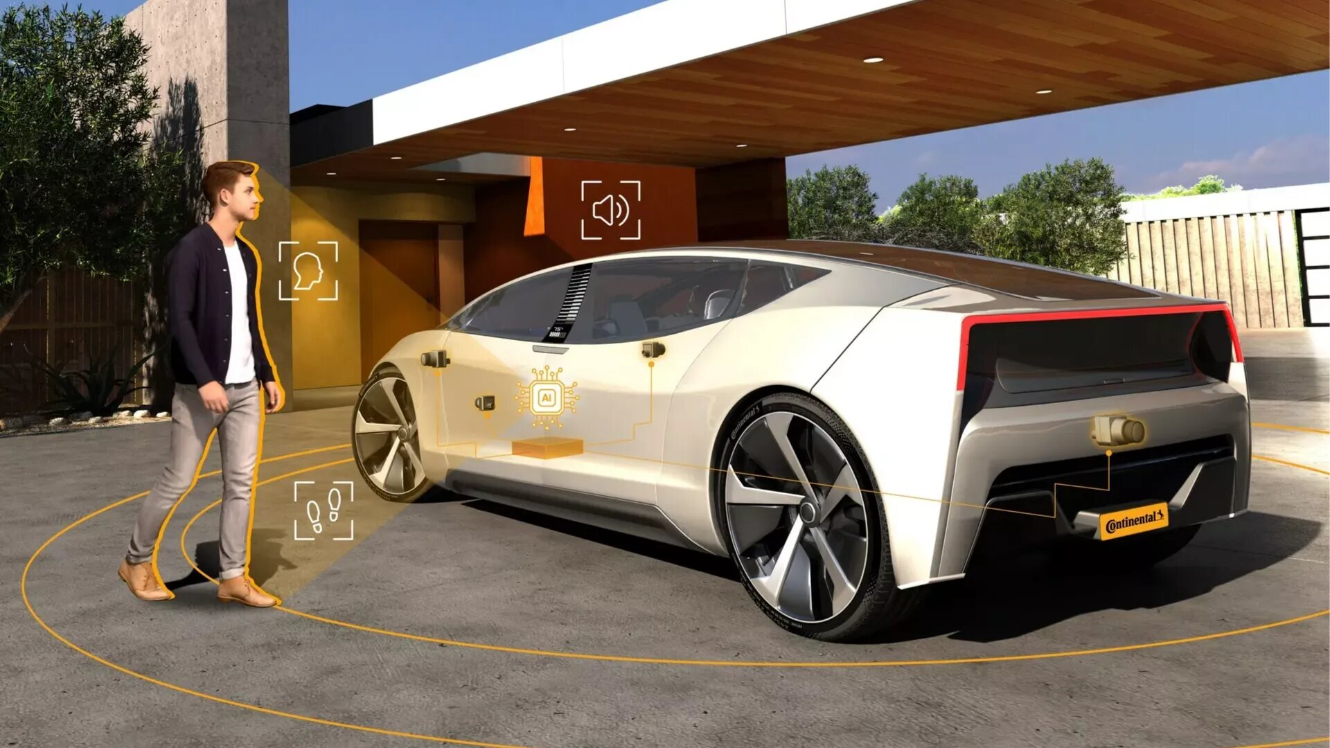 Шинный производитель Continental научил автомобиль узнавать владельца