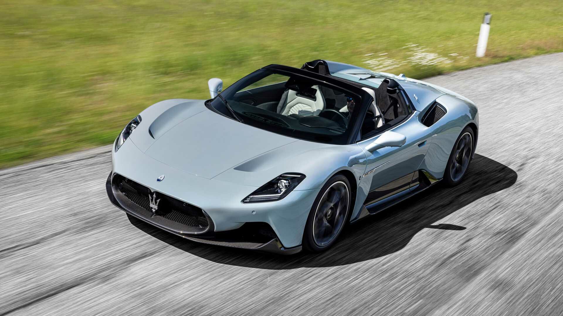 Представлена открытая Maserati MC20 Cielo: двери-«бабочки» и уникальная крыша