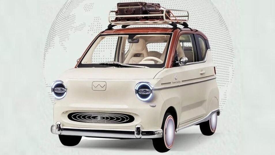 Марка Wuling сделала городской электрокар в ретростиле
