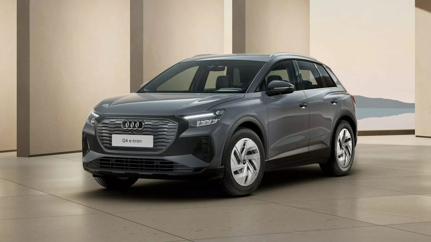 Кроссовер Audi Q4 e-tron получил базовую версию со штампованными колёсами