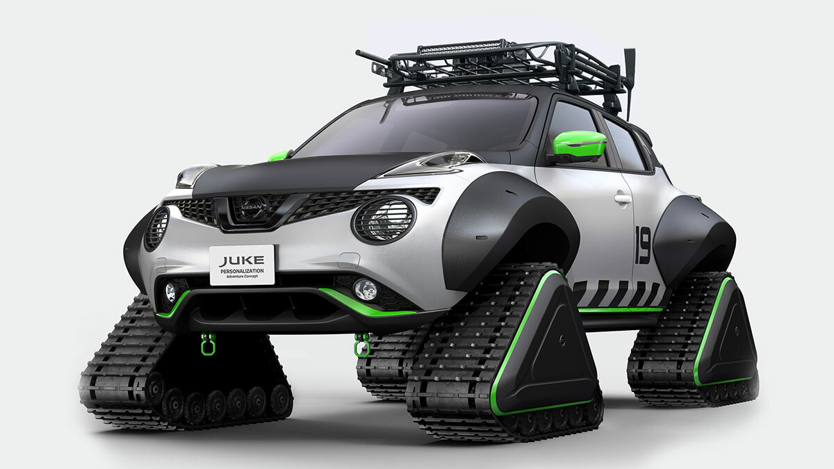 Nissan превратил Juke в гусеничный вездеход