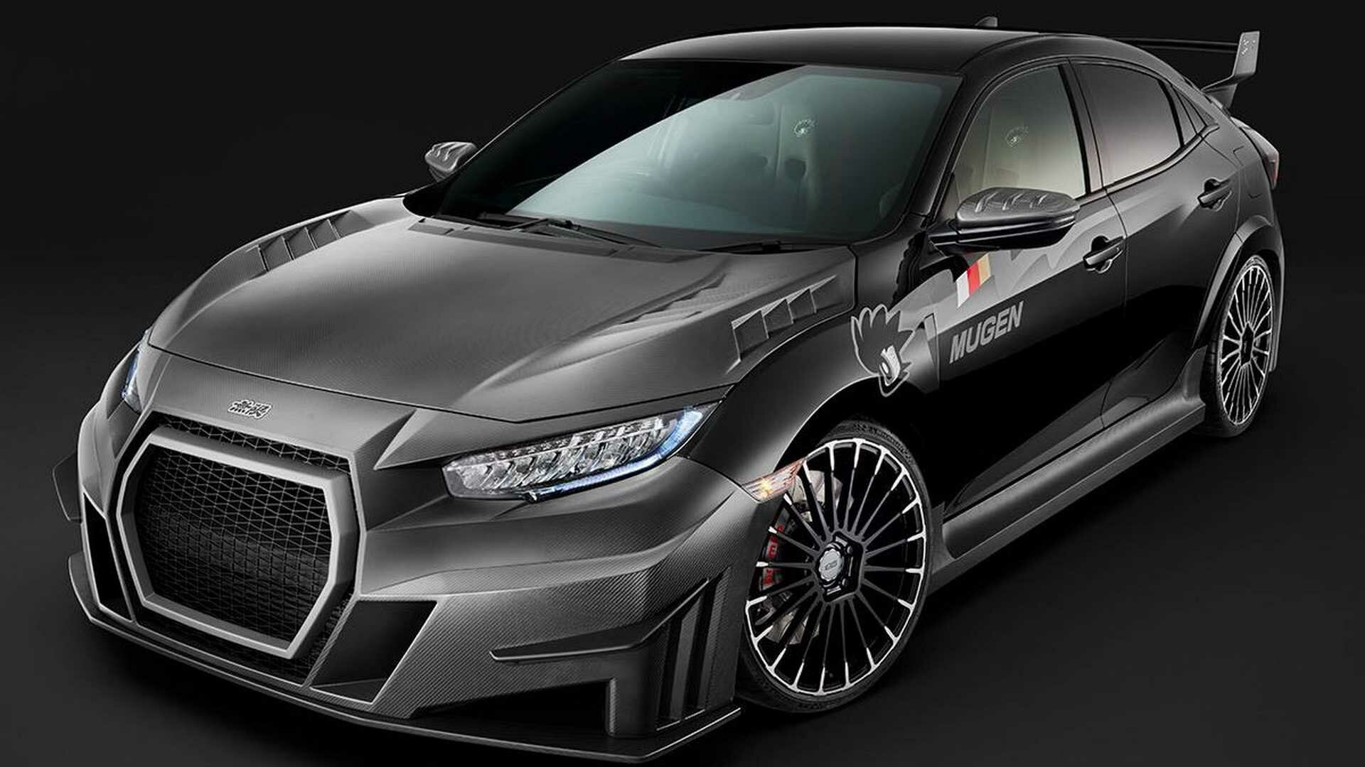 Для Honda Civic Tupe R сделали монструозный карбоновый обвес