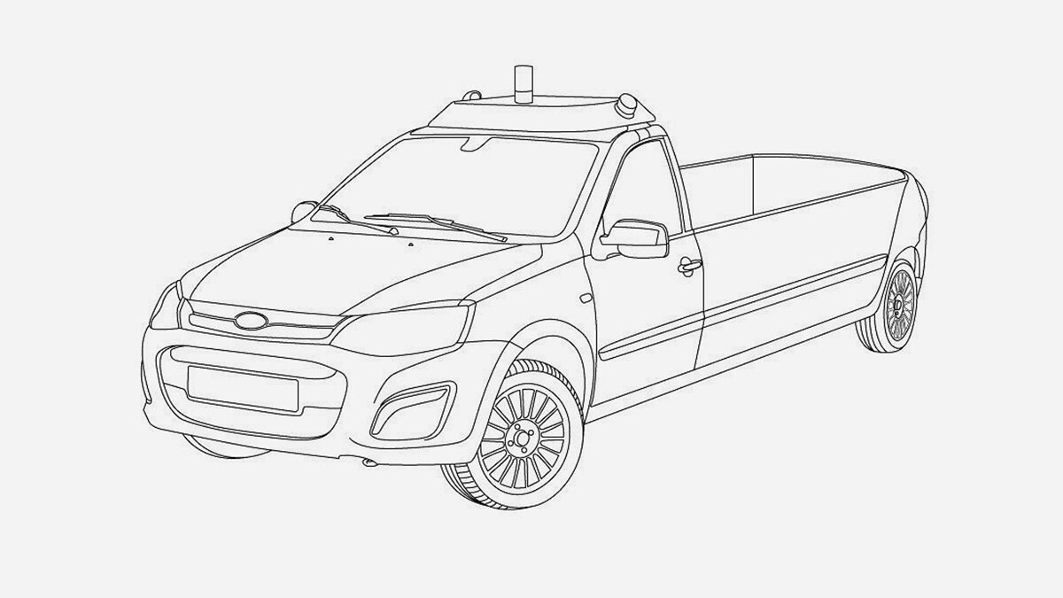 Lada Kalina превратили в катафалк с автопилотом