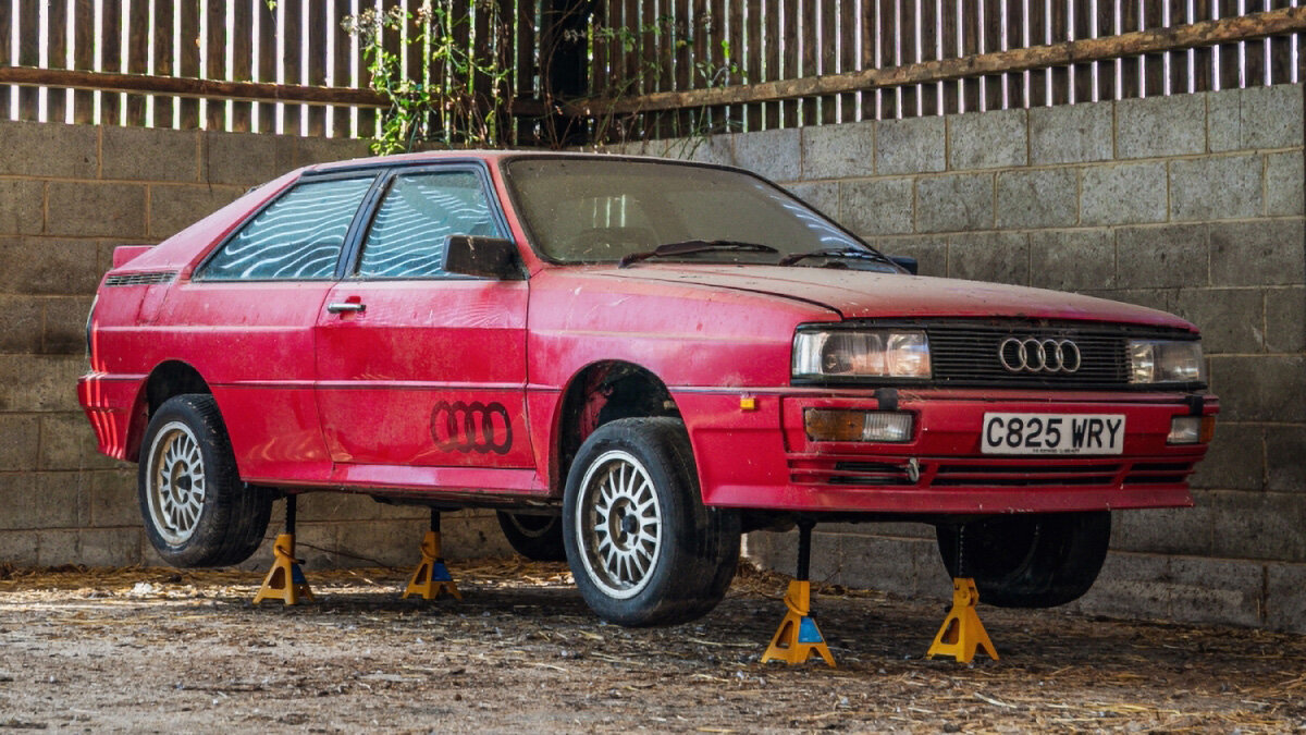 Редкий Audi Quattro, простоявший в сарае 26 лет, хотят продать за миллион рублей