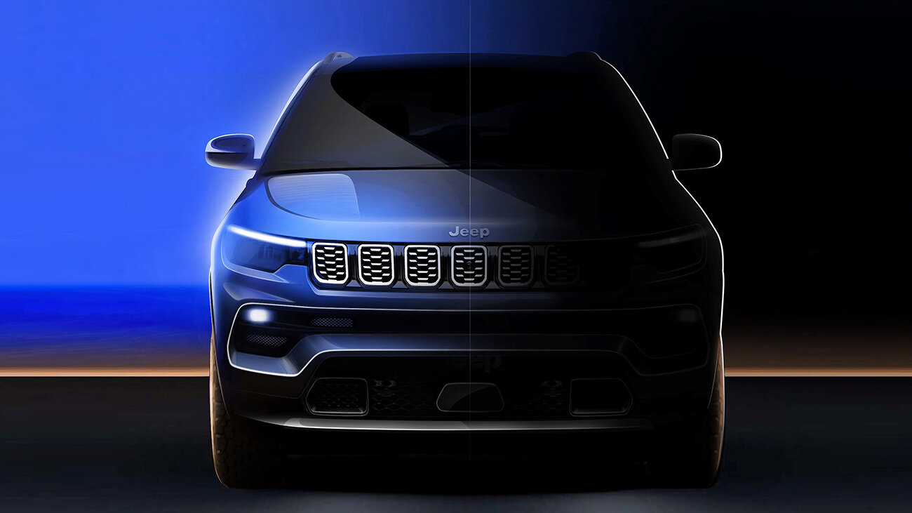 Обновлённый Jeep Compass: первые официальные фото из салона