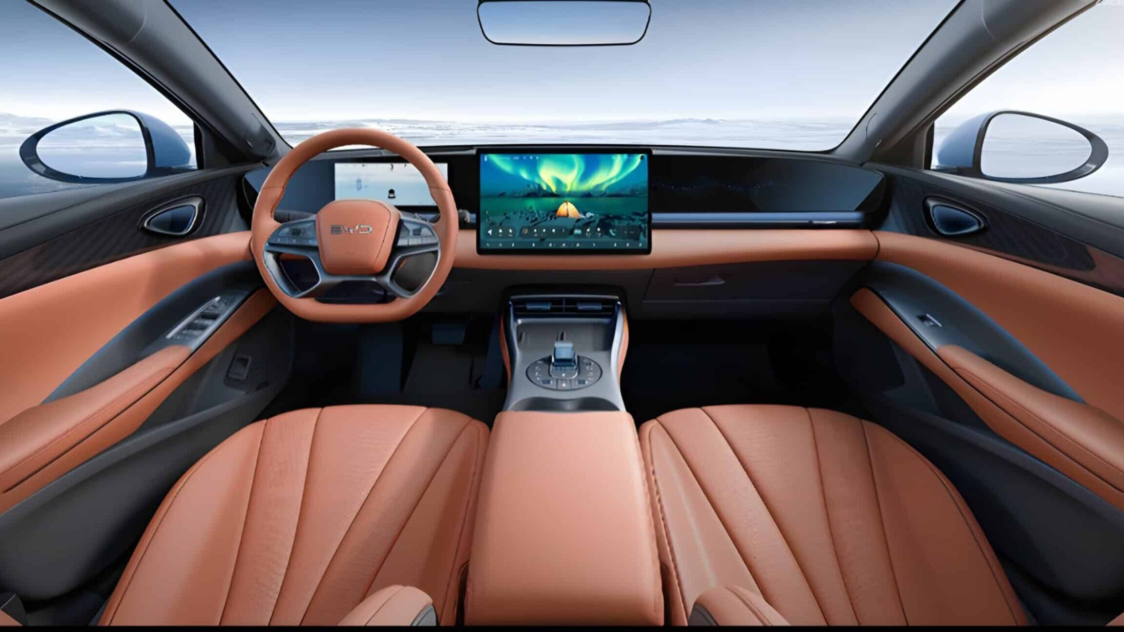 Компания BYD показала салон обновлённого электроседана Seal
