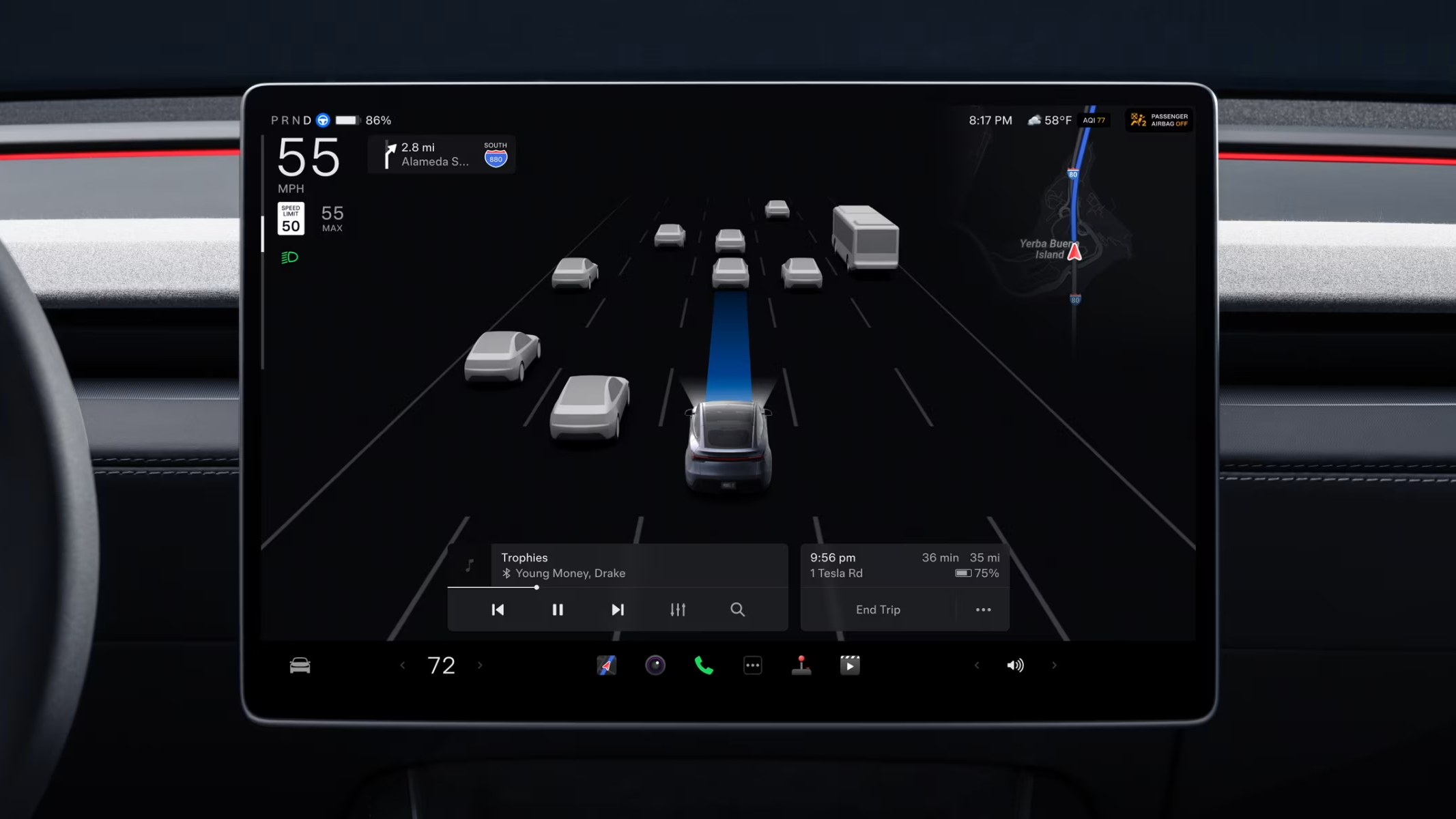 Продажи Tesla хотят временно запретить в Калифорнии