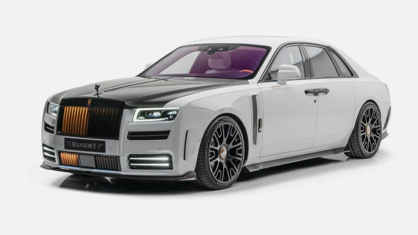 Rolls-Royce Ghost, прокачанный в Mansory: 720 сил и мандариновая кожа