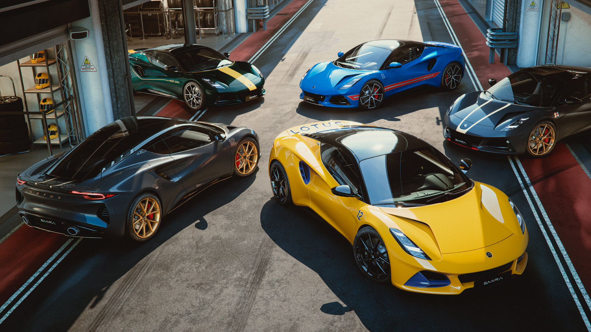 Lotus выпустит ностальгические Emira в классических формульных ливреях