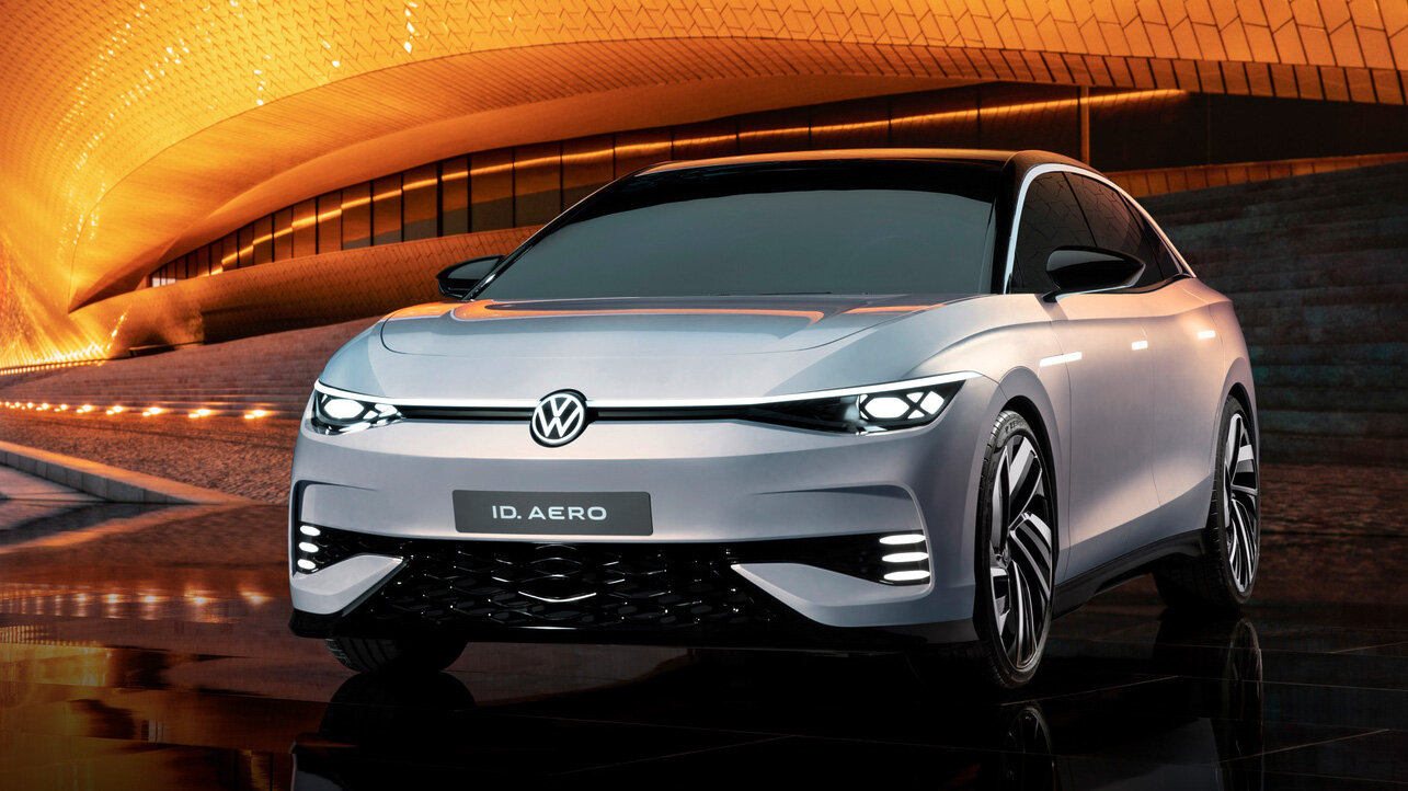 Рассекречен электроседан Volkswagen ID. Aero: 5 метров длины, сенсорные ручки и 620 км без подзарядки