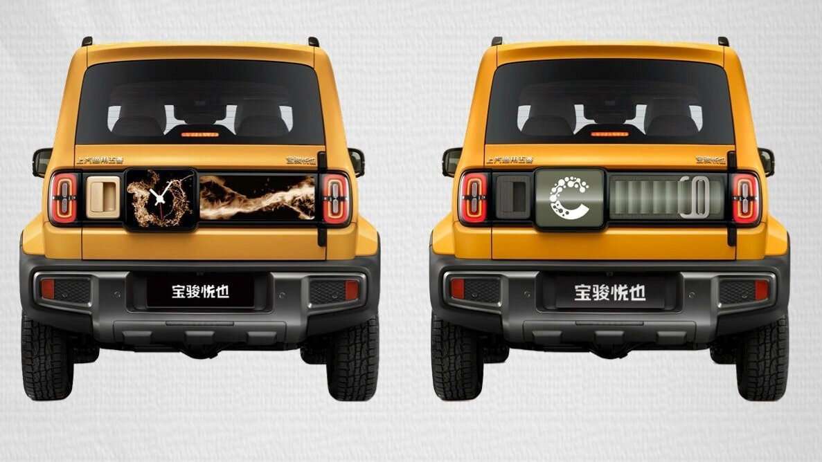Микрокроссовер Baojun Yep получит большой дисплей на двери багажника