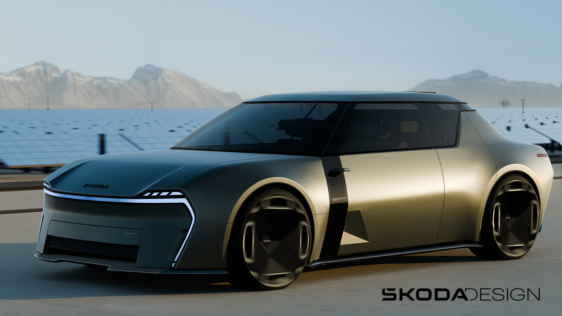 Skoda показала седанообразный кроссовер с раздвижными дверями в стиле модели из 1960-х