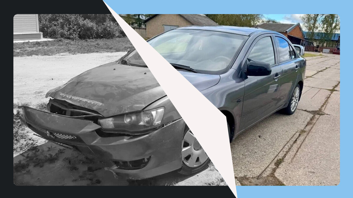 Дважды перевёрнутый Mitsubishi Lancer с неизвестным пробегом: о чём не рассказывает продавец