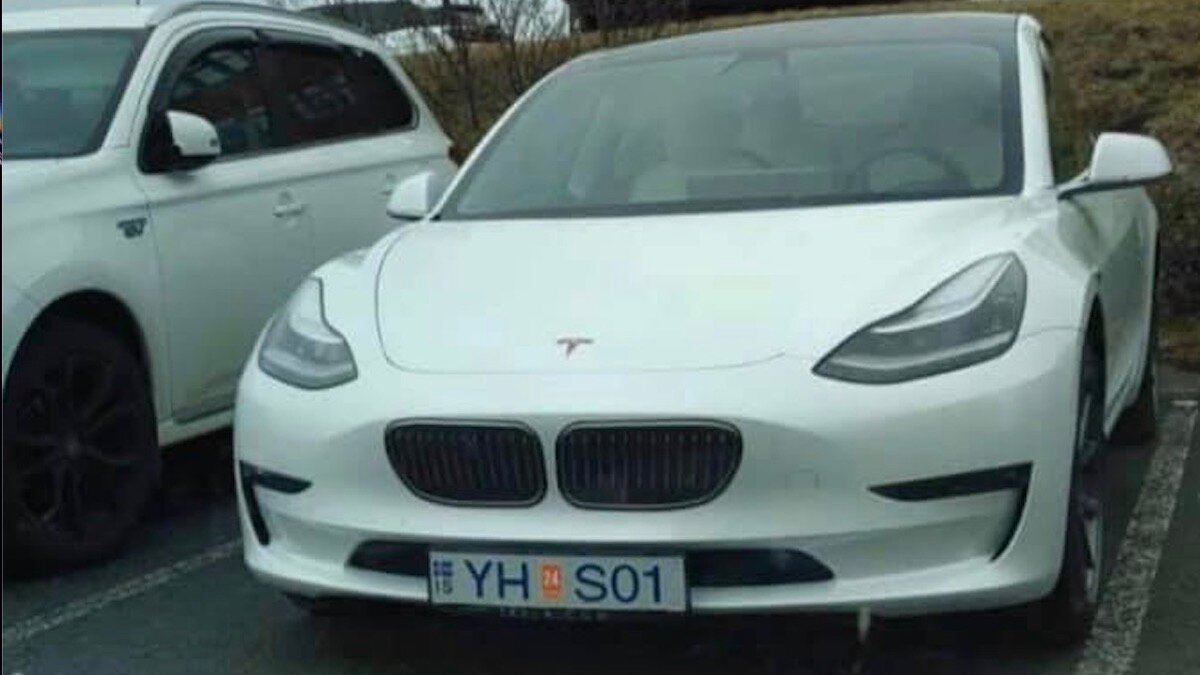 Теслу прокачали «ноздрями» от BMW