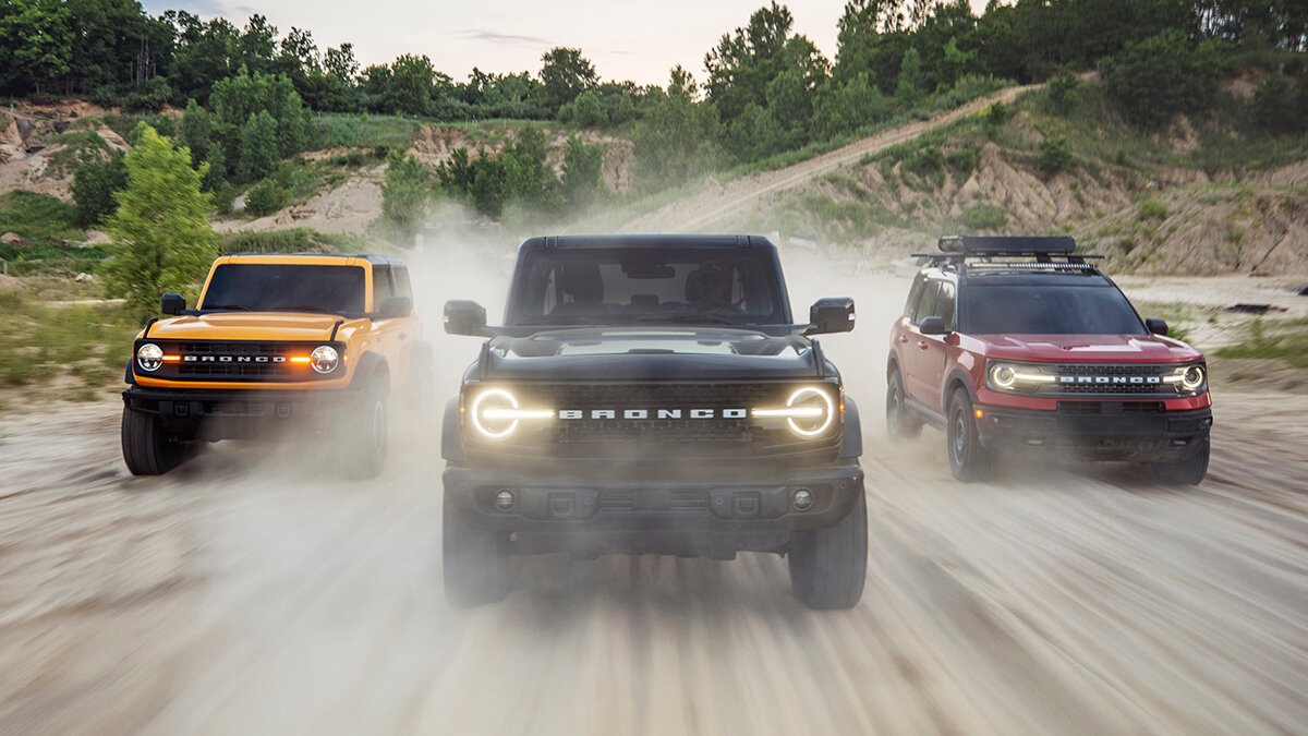 Марка Ford представила внедорожники Bronco с отстёгивающимися дверями