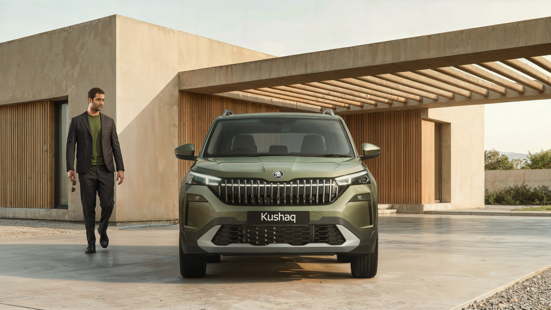 Skoda обновила дешёвый кроссовер Kushaq функцией массажа