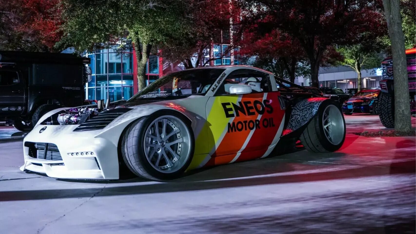Старый Nissan 350Z превратили в сумасшедший дрифткар с двумя турбомоторами