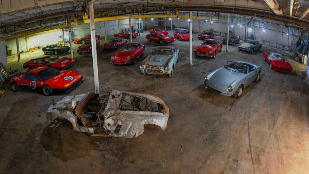 20 старинных Ferrari, найденных в сарае, пустят с молотка