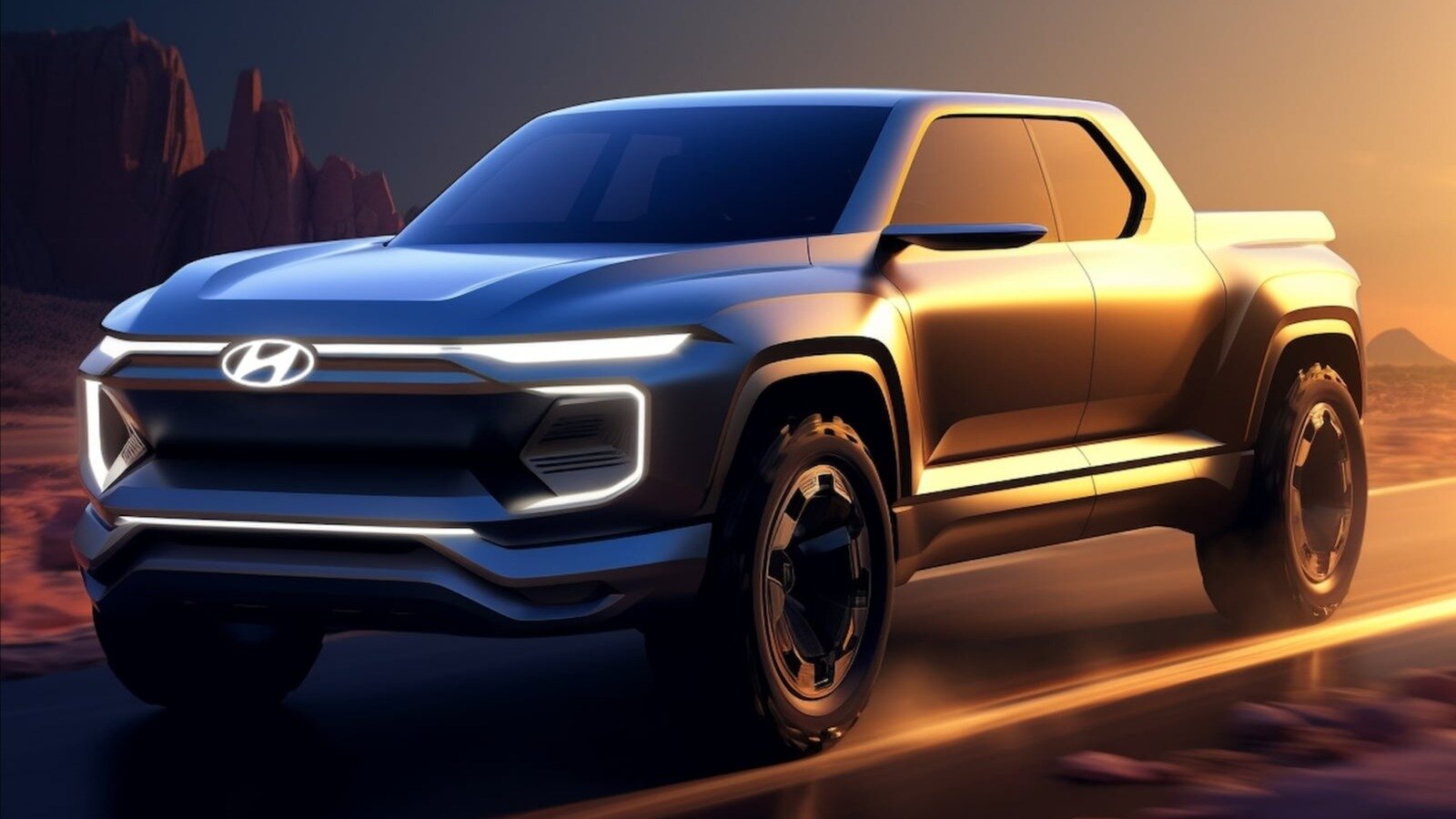 Hyundai выпустит электрический легковой пикап
