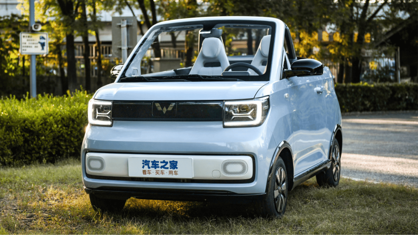 Трёхметровый электрокабриолет Wuling Mini EV оценили в Китае как Lada Granta в России