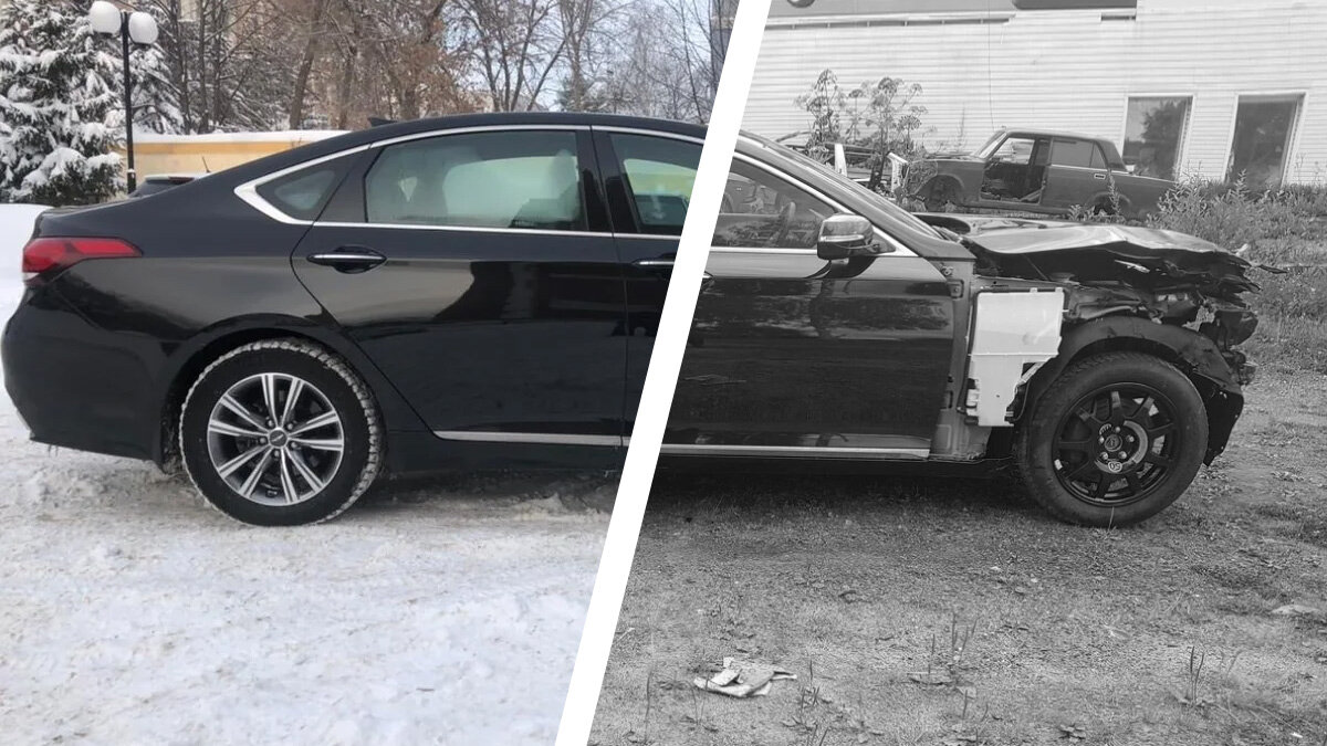 Genesis G80 с маленьким пробегом, но большой аварией: о чём не рассказывает продавец