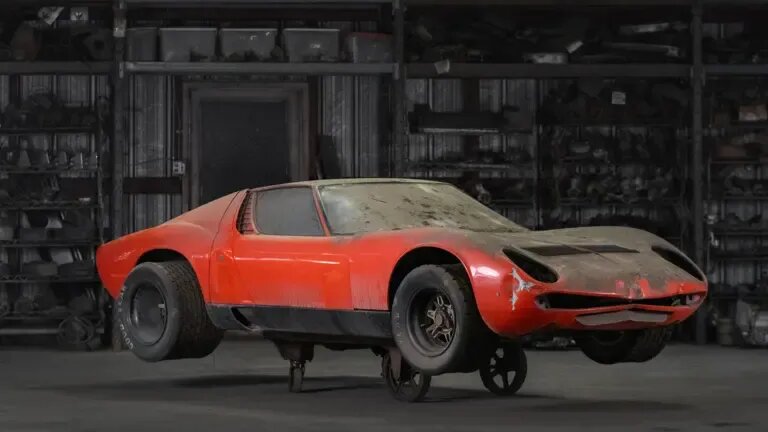 450 тысяч долларов рассчитывают выручить за Lamborghini Miura без мотора и коробки