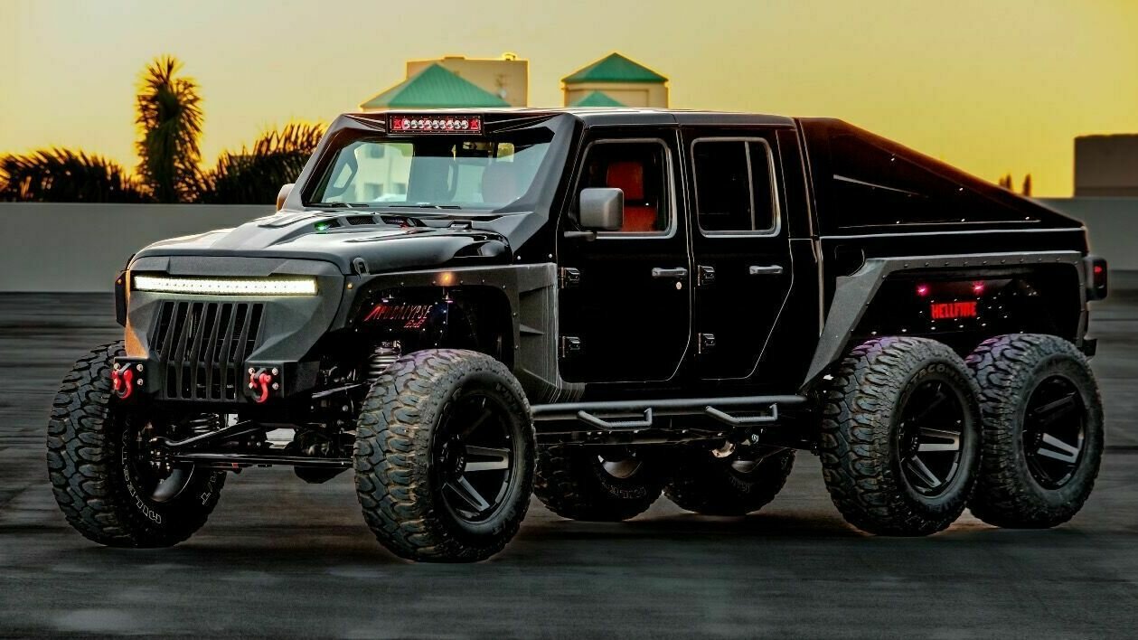 «Апокалиптический» шестиколёсный Jeep Gladiator выставили на продажу — очень дорого