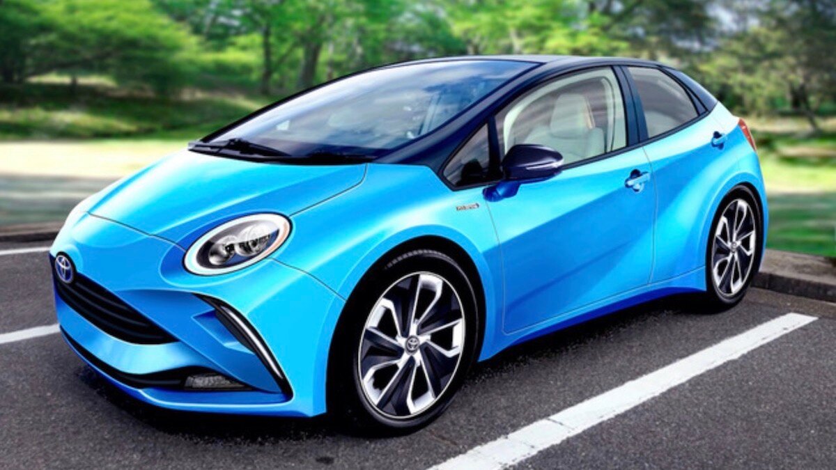 Созданный с нуля электрохэтчбек Toyota получит необычный дизайн