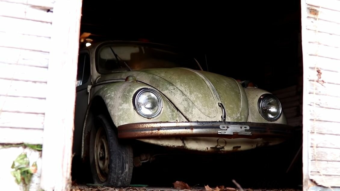 Видео дня: посмотрите, как Volkswagen Beetle оживает после 20-летнего простоя