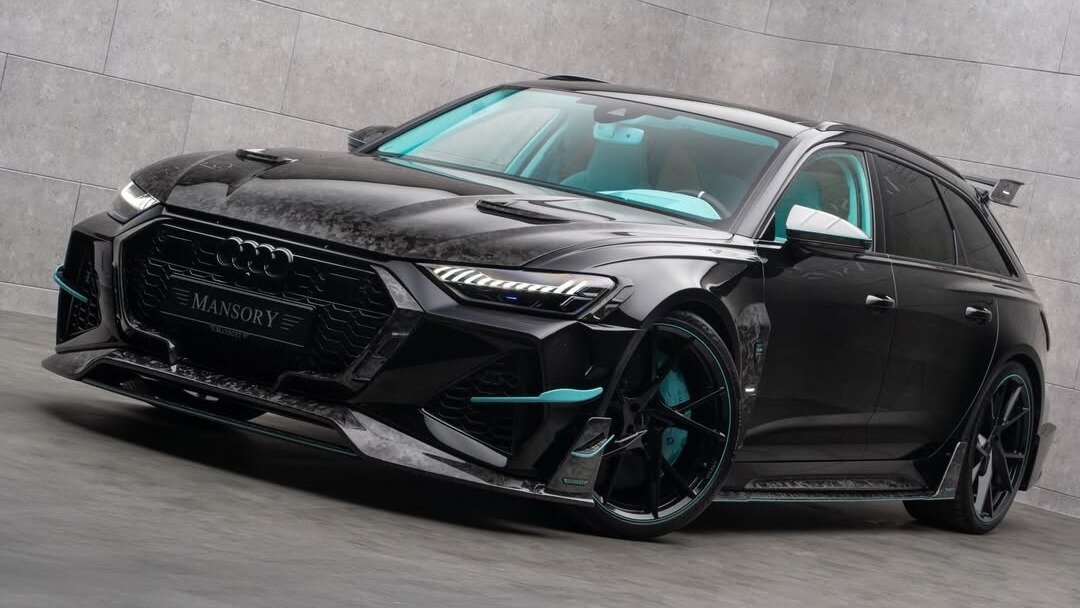 Ателье Mansory показало 1100-сильный Audi RS6 с бирюзовым салоном