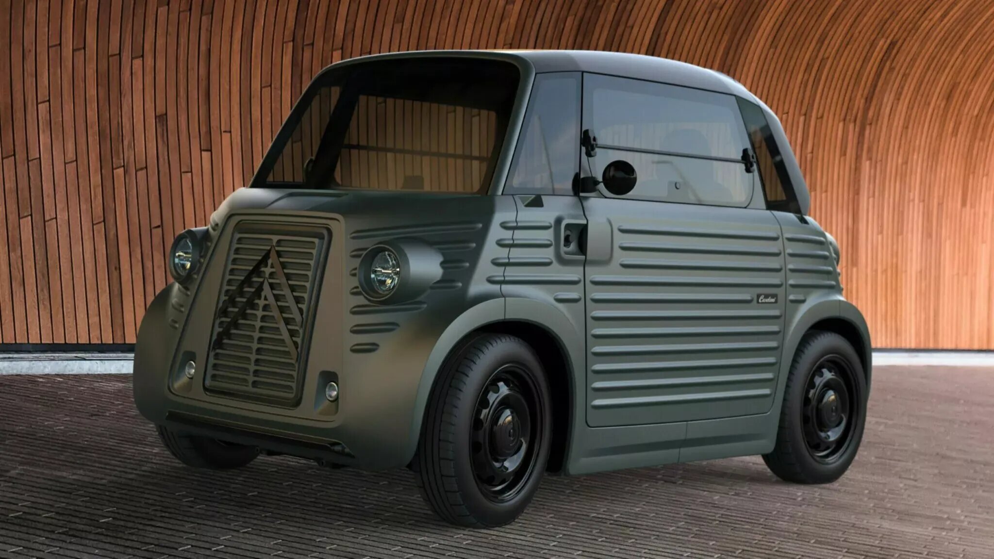 Микрокар Citroen Ami получил «ребристый» кузов в стиле легендарного фургона 1947 года