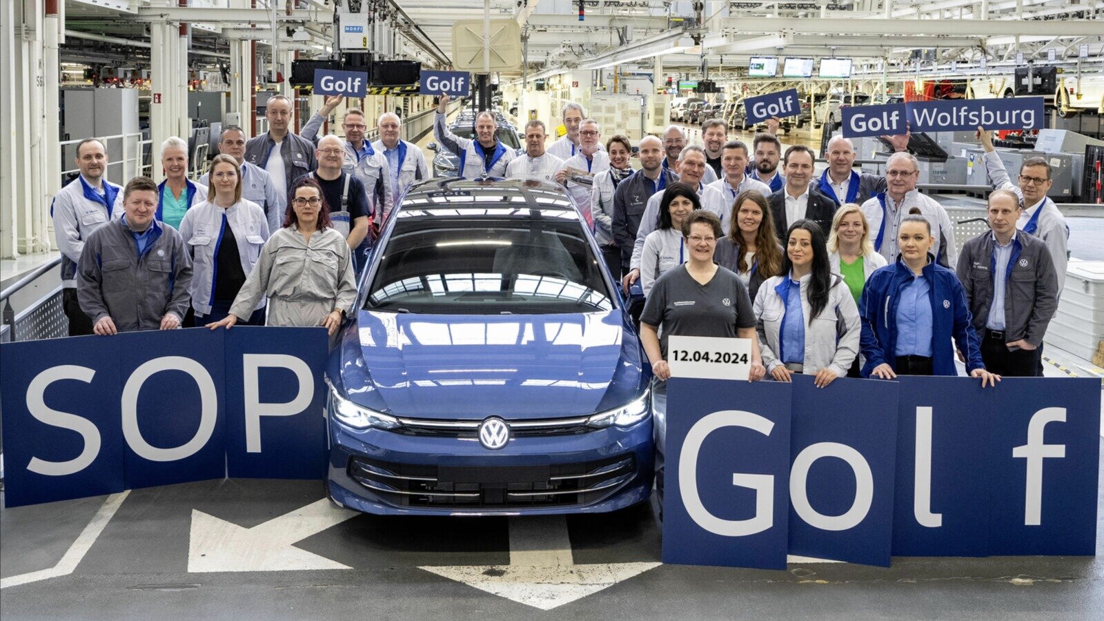 Началось производство обновлённого Volkswagen Golf