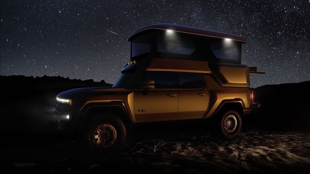 GMC Hummer EV, в котором можно жить, получит выдвижную крышу