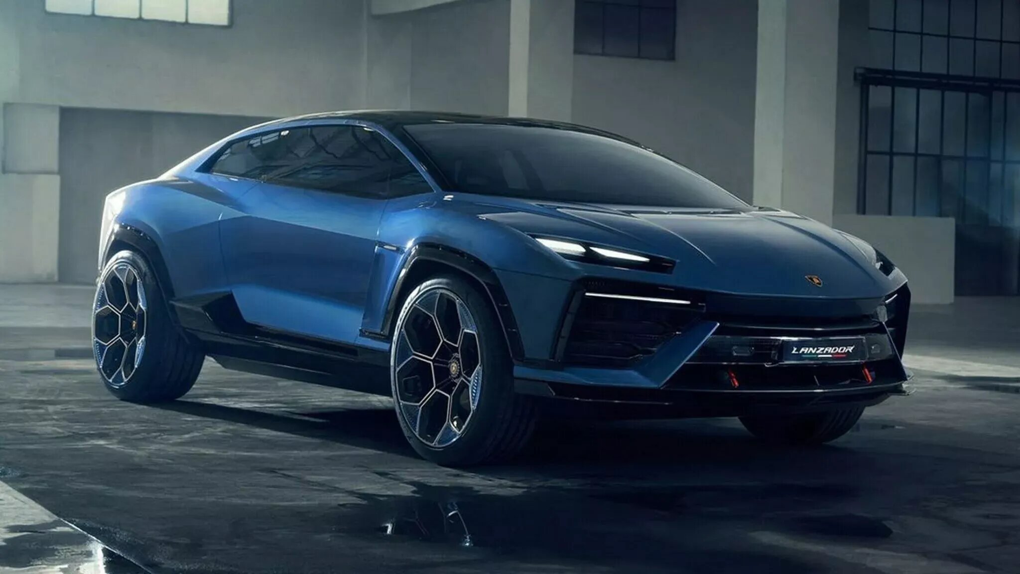 Первый электрокар от Lamborghini рассекретили до премьеры: он трёхдверный