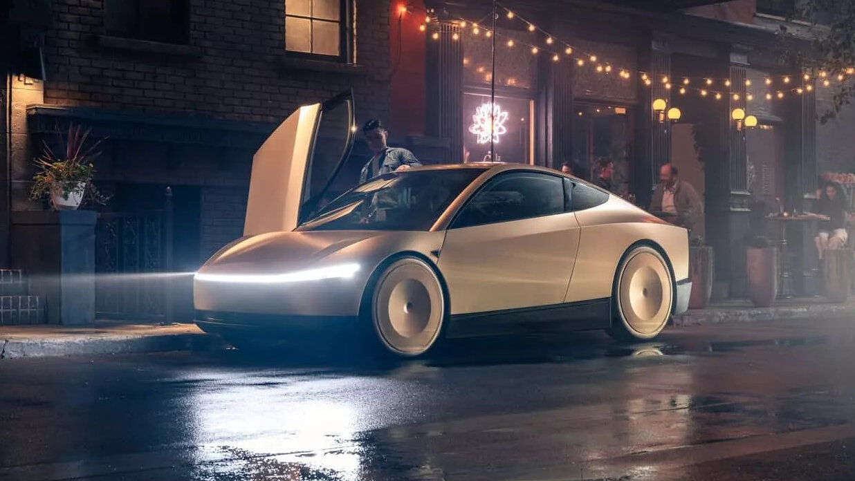 Tesla представила роботакси CyberCab без руля, педалей и зеркал