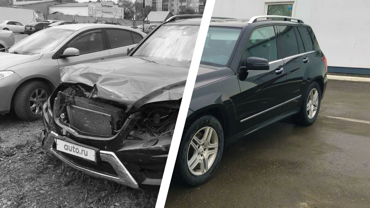 Mercedes-Benz GLK c неизвестным количеством владельцев и кучей аварий: о чём не рассказывает продавец