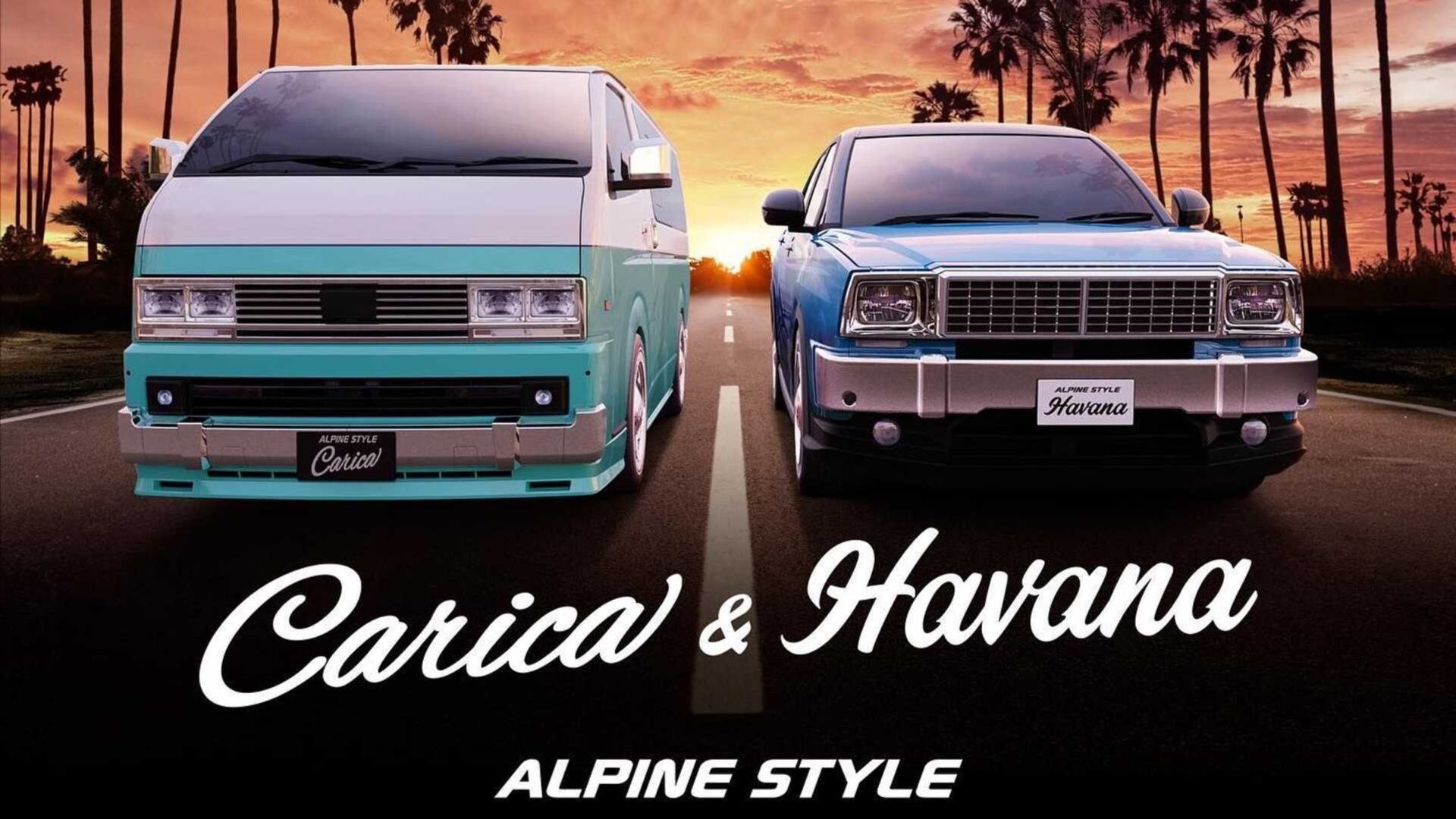 Toyota Hiace и Raize получили ретродизайн от ателье Alpine Style
