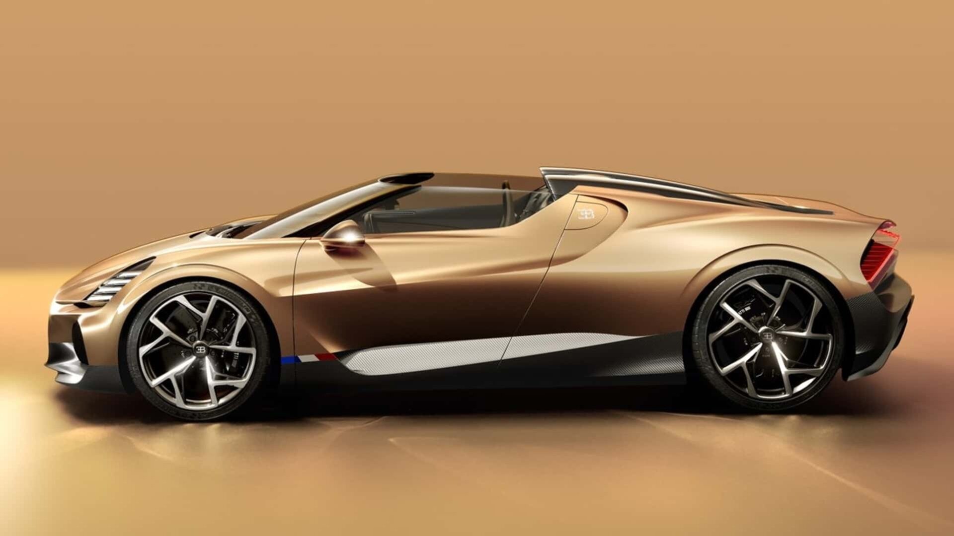 Родстер Bugatti Mistral получил уникальное исполнение Golden Era