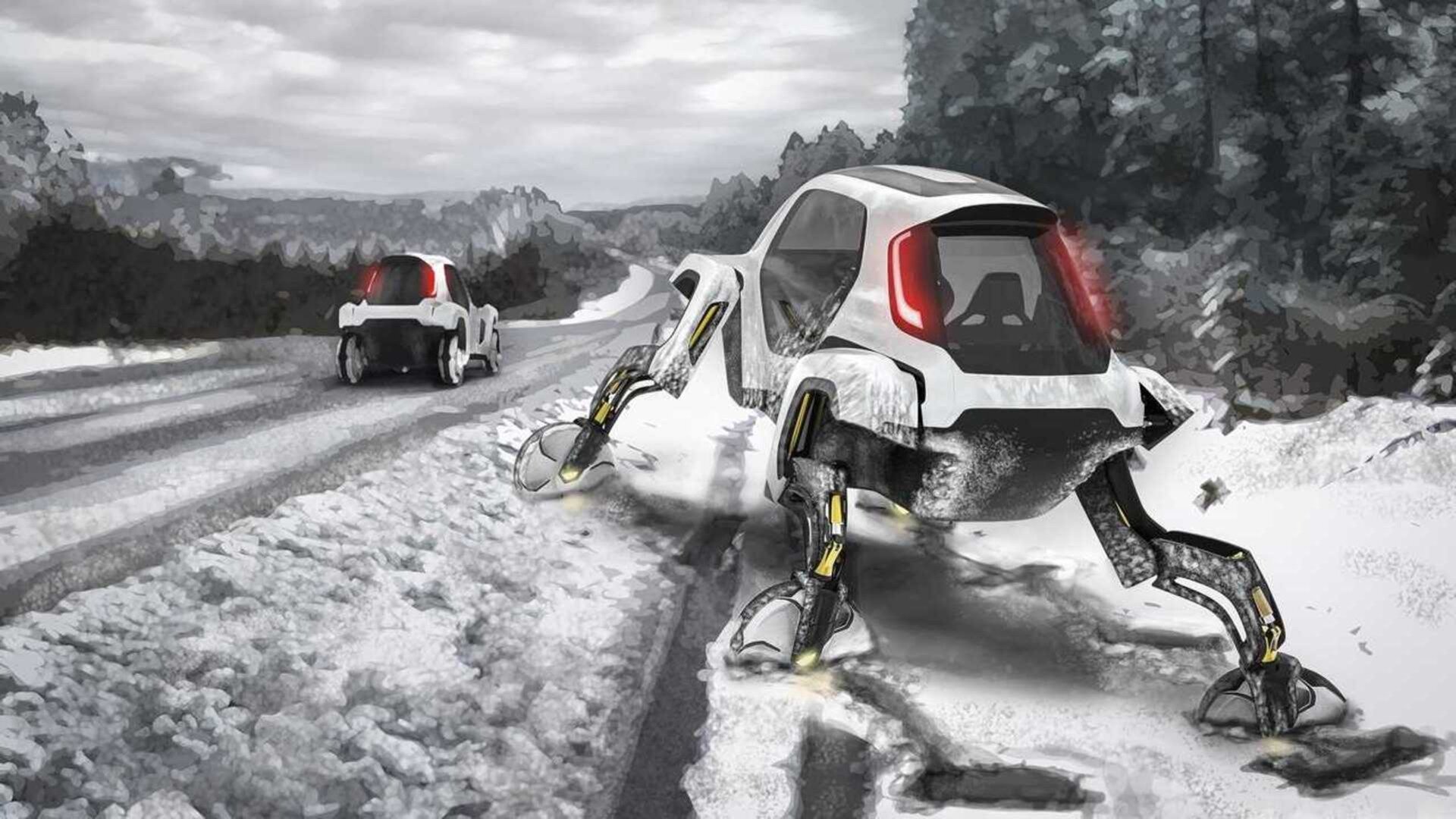 Компания Hyundai запатентовала шагающую машину