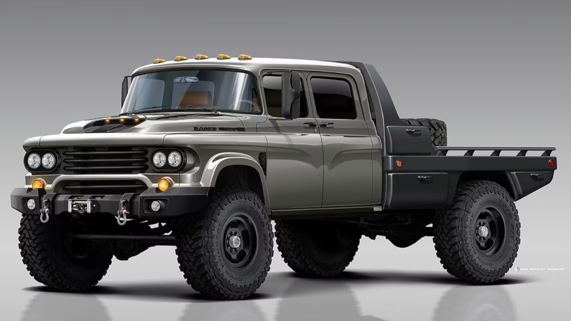 На постройку 1000-сильного Dodge Power Wagon ушло пять автомобилей