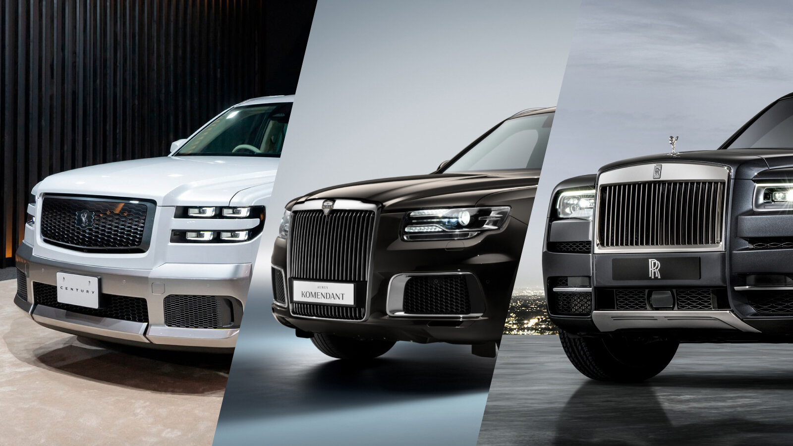 Неподъёмный люкс: Toyota Century против Cullinan и Komendant — заочная битва