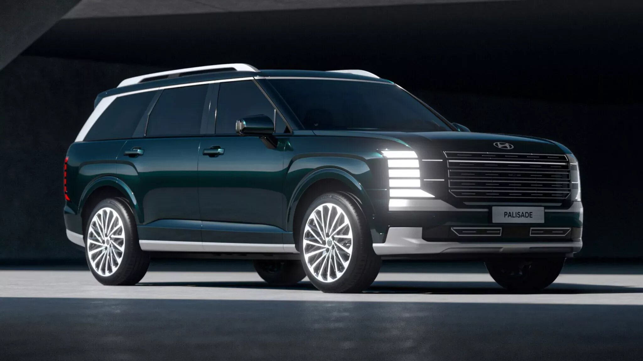 Рассекречен новый Hyundai Palisade с гигантскими фарами и 9-местным салоном