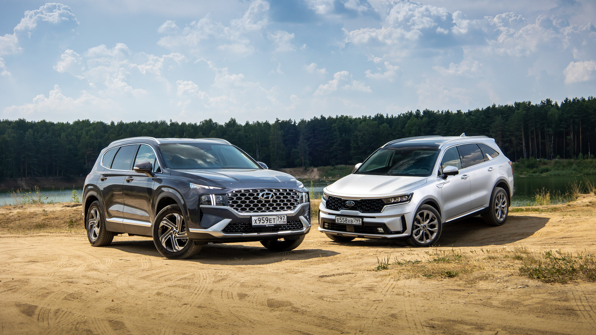 Агрегатные состояния. Hyundai Santa Fe против Kia Sorento: чем они отличаются