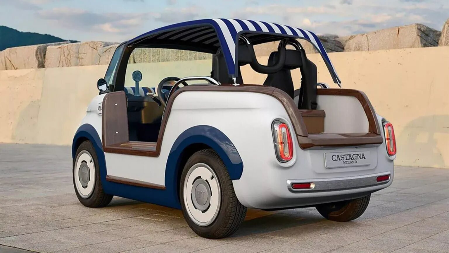 Fiat Topolino стал пляжным электрокаром