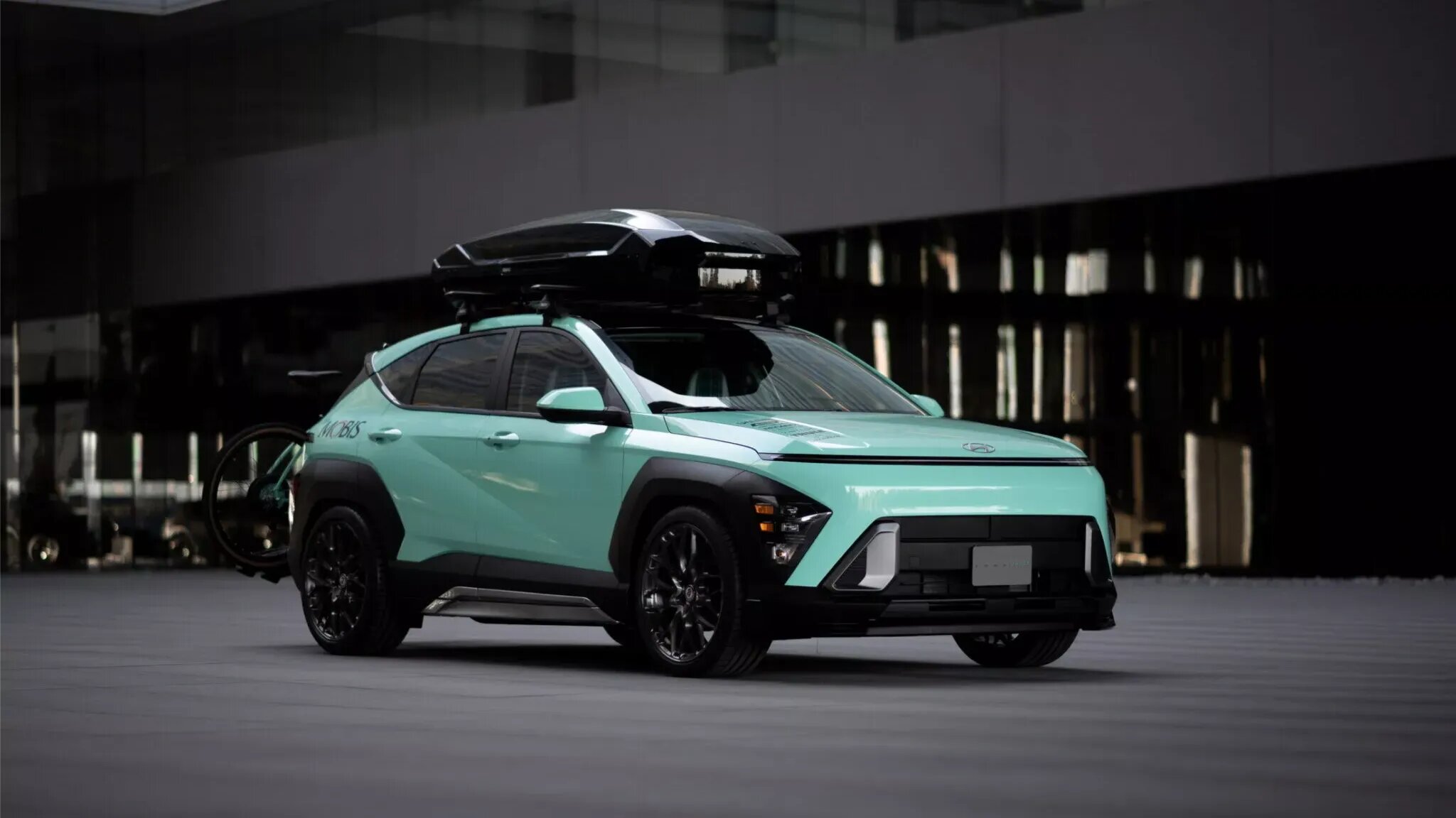 Компания Hyundai показала концепт Kona Jayde с велосипедом для SEMA 