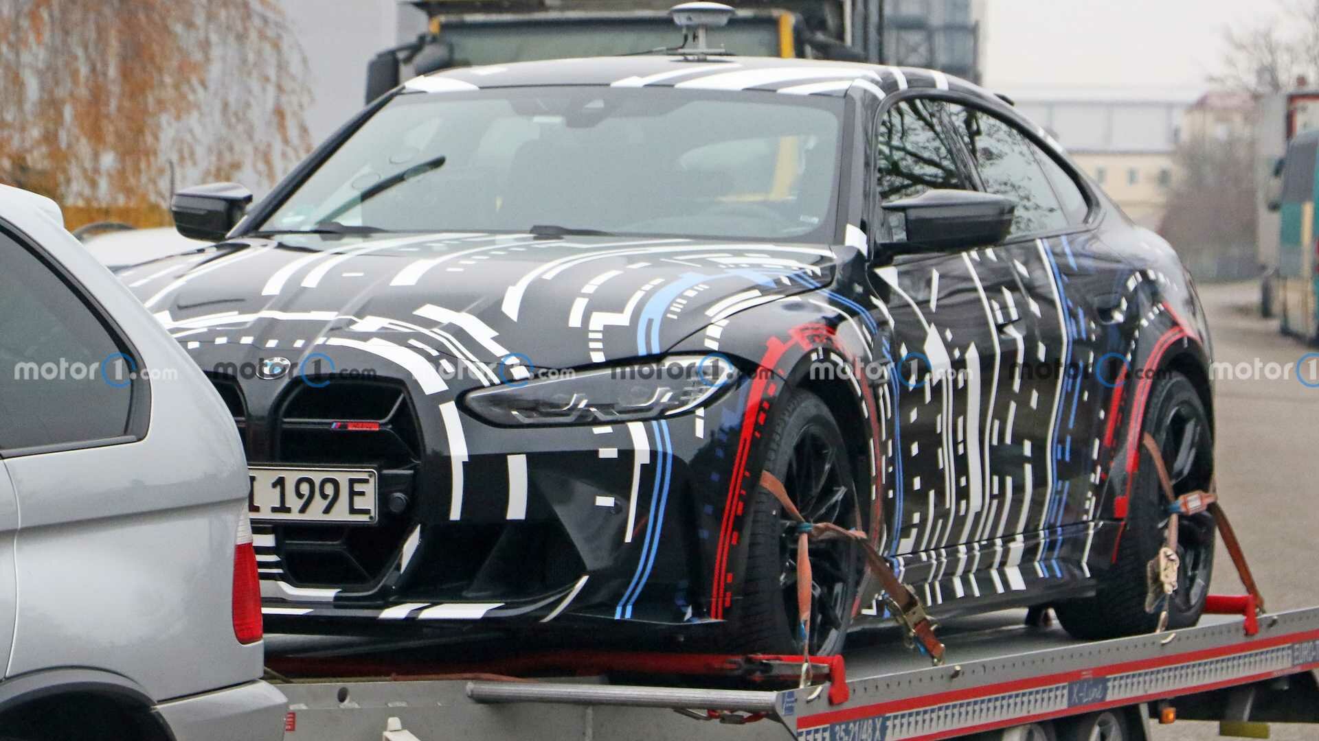 Четырёхмоторный электрокар от BMW M попался фотошпионам