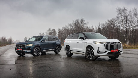 Geely Monjaro против Jaecoo J8: тест крупных и недешёвых, но очень разных кроссоверов