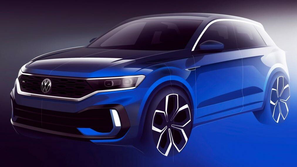 Volkswagen показал изображения 300-сильного кроссовера T-Roc R