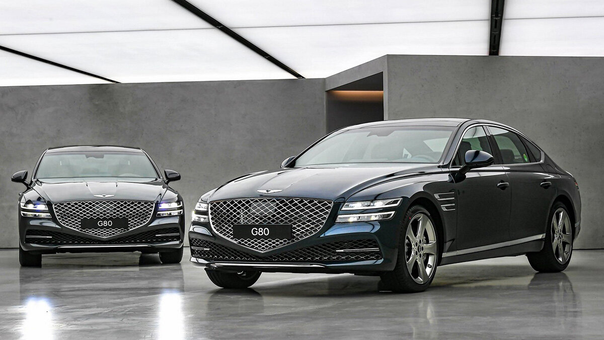 Премиальный седан Genesis G80 сертифицировали для России с двумя турбомоторами